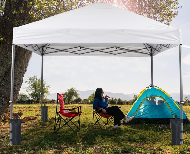 COOSHADE Canopy Tent Sand Bags Gazebo Weights Bags,4 Pack,Black,112LBS - Image 5